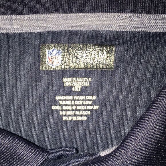 Blue Gray Seattle Seahawks Big Man Polo Golf Shirt 4XT Tall Men’s Poly NFL Model - Picture 3 of 5